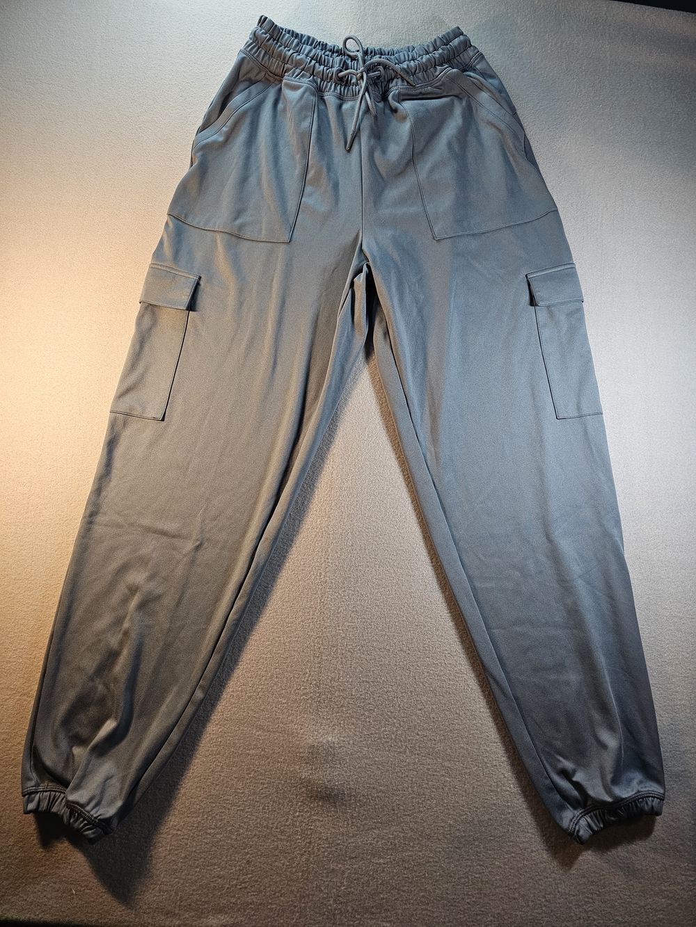 Gilly Hicks Womens Cargo Joggers in Gray Blue Size M